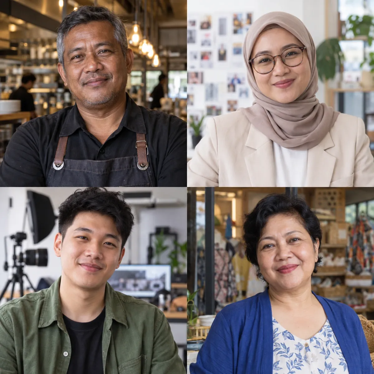 Contoh penggunaan · foto model